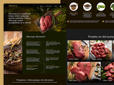 zygula.pl/dziczyzna - Venison producent website ux venison website