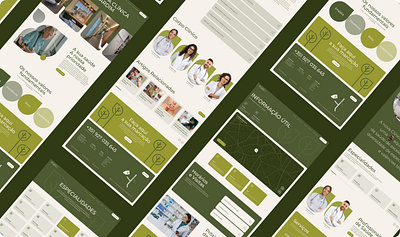 Clínica do Jardim - Healthcare Website clinic green health interface interfacedesign medical medicine ui uxui visual design webdesign website