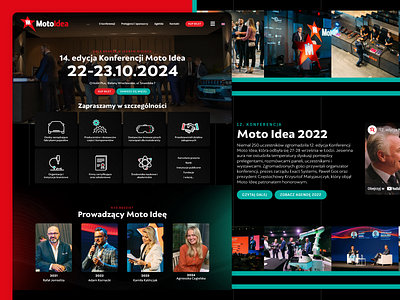 moto-idea.pl - automotive conference website automotive moto ux website