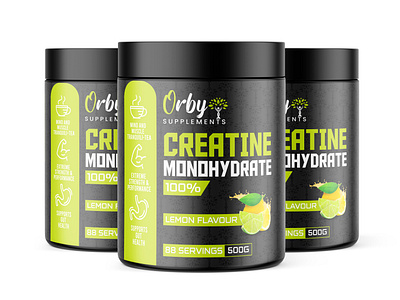 creatine monohydrate protein jar label design pills bottle mockup supplement bottle mockup