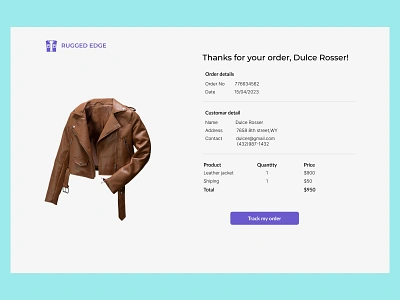 Purchase Receipt #DailyUI 017 design ui ui design uiux uiux design user interface