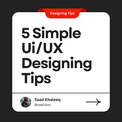 UI/UX design Tips