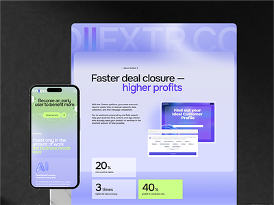 Hi-tech platform with AI mobile design 2024 agency creative design modern modern design trend trend design trends ui ui design ux ux design web web design website