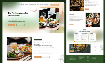 Restaurant Website Design figma graphic design restaurant website ui ui ui ux user interface