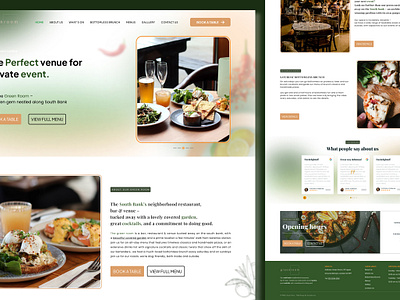 Restaurant Website Design figma graphic design restaurant website ui ui ui ux user interface