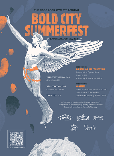 Bold City Summerfest Poster design illustration poster procreate