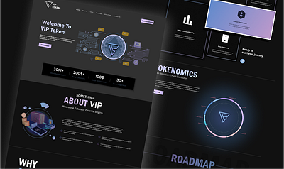 Crypto Landing Page about us crypto crypto landing page crypto web crypto web design design figma illustration landing page roadmap tokenomics typography ui ux web web design