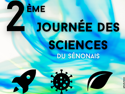 Poster - Journée des Sciences du Sénonais graphic design poster science