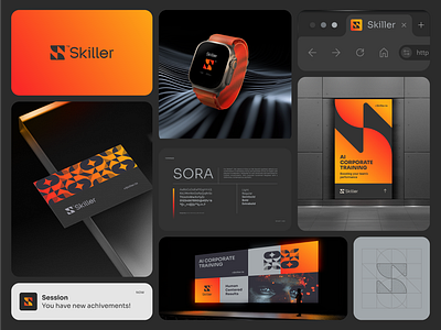 Skiller ™ | Logo & Branding ai training brand design branding graphic design logo technology