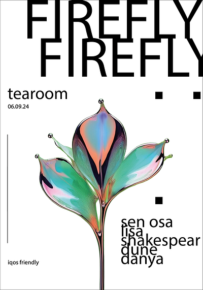 FIREFLY poster concept design graphic design