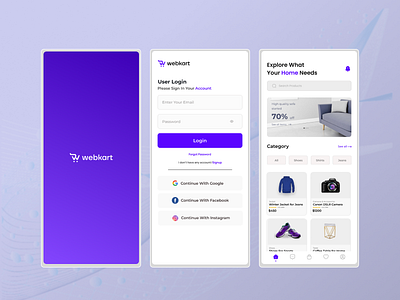 Ecommerce App Design app design app ui company app design ecommerce app design figma uiux ui design