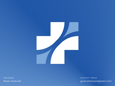 Expanding Medical Cross Logo clinic emergency first aid healing health logomark medicine saas symbol wellness