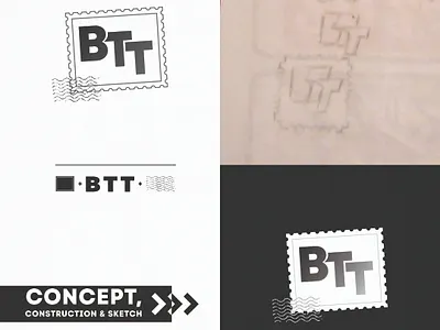 Travels and Tours Logo - Concept (IV) black and white branding btt logo conceptual logo design designer graphic design graphic designer letter logo lettermark logo logo designer monogram logodesign simple logo stamp logo stamp logodesign tours logo travels logo