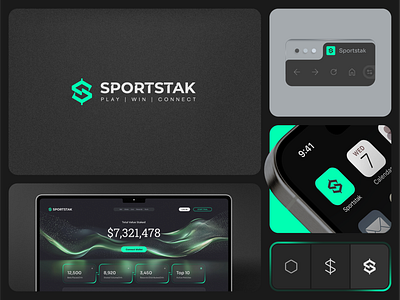 SportStak | Logo Design blockchain bran design branding logo logotype sports visual identity