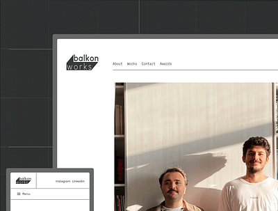balkon.works branding graphic design landing landingpage logo ui web webdesign website