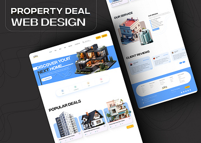 Real Estate Web Landing Page Design app design branding dashboard design hero section landing page landing page design mobile app mobile app design real state saas design ui ui design user friendly design web design website design