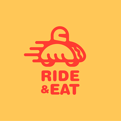 Ride & Eat branding graphic design logo