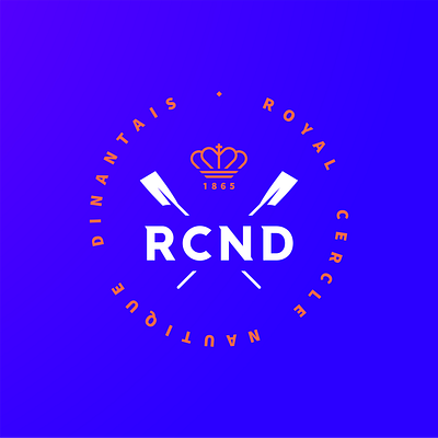 Royal Cercle Nautique Dinantais [RCND] branding graphic design logo