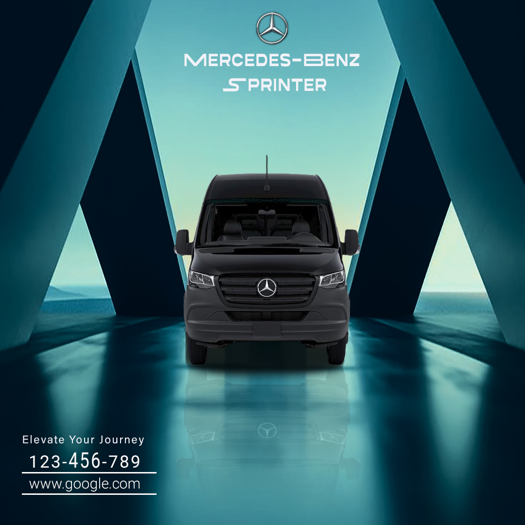 Example of Mercedes Benz Social Media Post Design