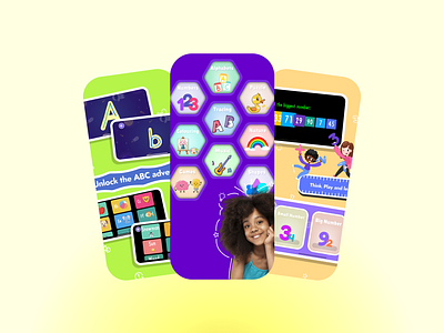 Lil Artist Kids Learning and Educational App app design educational games graphic design illustration ios iphone kids ui vector