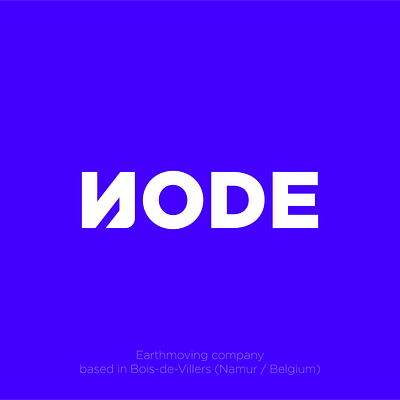 Node branding construction crane graphic design letter logo naming shape typography