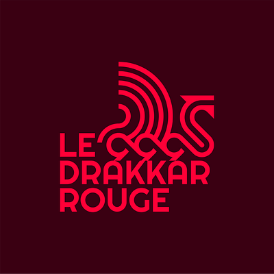 Le Drakkar Rouge branding graphic design logo