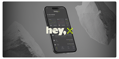 HeyX App animation branding graphic design motion graphics ui