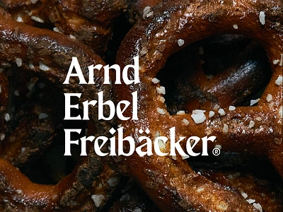 Arnd Erbel Freibäcker backery branding german graphic design logo pretzel visual identity