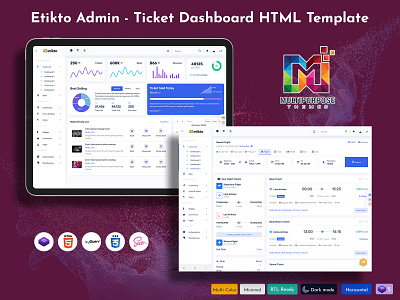 Ticket Booking Dashboard accomodation admin template app design booking card components dashboard template flight ticket plane ticket support ticket ticket ticket booking ticket booking dashboard traveling ui design ui ux