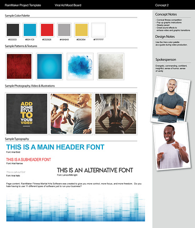 CUSTOM MOOD BOARD DESIGN adobe indesign concepting design planning