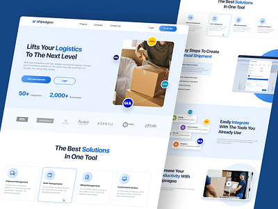 Logistic Management Website design dribbble figma fleet management landing page logistics management logistics website minimalist mockup modern product design prototype responsive design ui design ui ux ux design visual design web design website wireframes