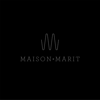 Maison Marit belgian branding culinary fork logo gastronomique graphic design logo restaurant