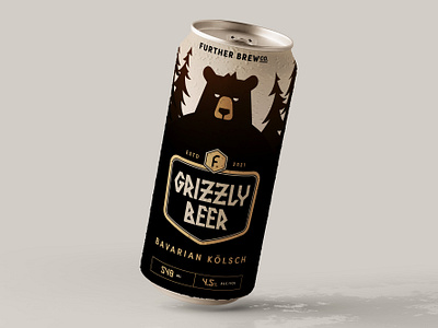 Grizzly Beer bear beer branding design font font design graphic design illustration packaging type design typeface typographic typography