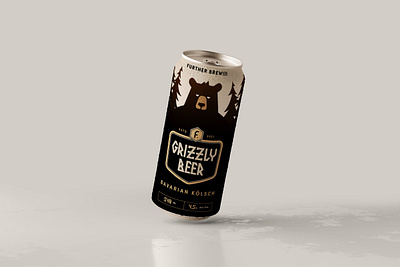 Grizzly Beer bear beer branding design font font design graphic design illustration packaging type design typeface typographic typography