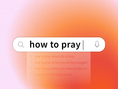 How to Pray Sermon Series Graphic gradient graphic design sermon design social