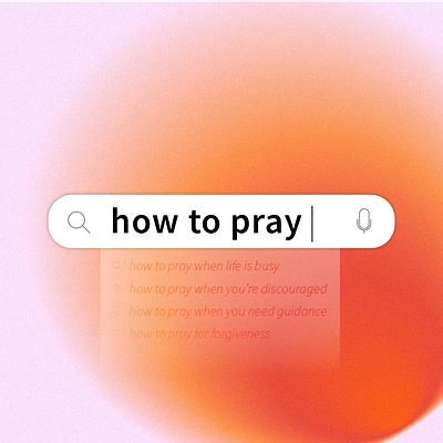 How to Pray Sermon Series Graphic gradient graphic design sermon design social