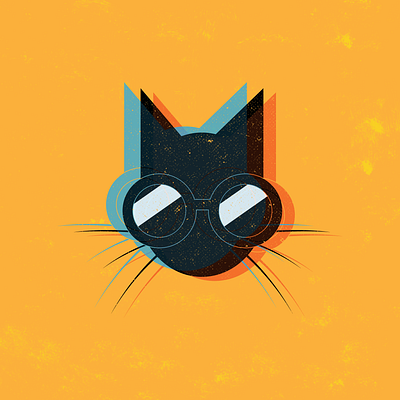 Cool Cat illustration illustrator tshirt design vector art