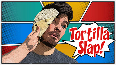 Tortilla Slap comic book design games graphic design student ministry