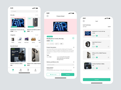 Online Store clean illustration ui user interface