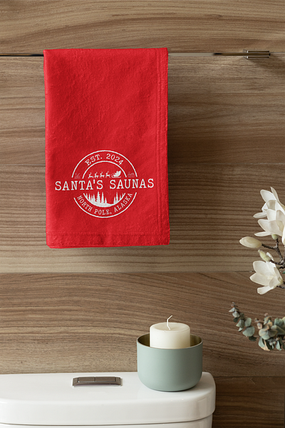 Santa's Saunas Logo alaska design graphic design logo santa sauna