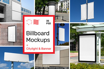 City Billboard Mockups & Banners advertising banner mockup billboard billboard mockup bus stop mockup bus stop mockups city city billboard mockup citylight mockup flag mockups outdoor advertising sign sign mockup stand mockup street street advertising