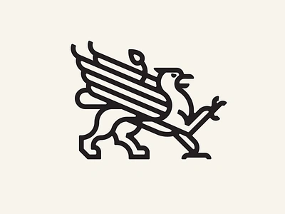 Camp Griffin branding camp design graphic graphic design griffin gryphon icon identity illustration logo medieval vancouver