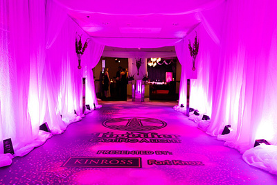 Casting a Light 2023 Event Entrance charity design entrance event gala graphic design