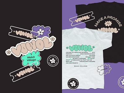 Vowol - Merch examples 1 branding design graphic design illustration