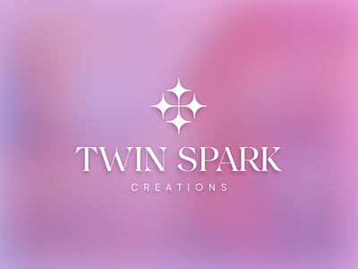 Twin Spark Creations brand designer branding branding designer design logo logo design logo designer orange pink purple spark twin spark creations vi visual identity visual identity design