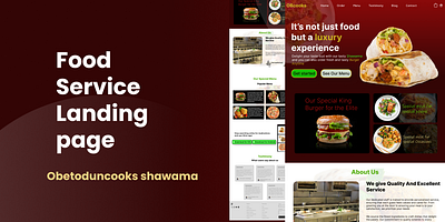 foodservice food service landing page