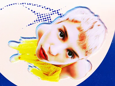 DCVI - Y2K POSTER ART a4 bleed brand identity concept design fashion graphic design halftone poster typography y2k