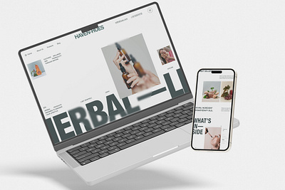 HERBAL SUPPLEMENT UI LANDING 2024 behance branding concept front end glassmorphism graphic design health herbal landing page minimal modern typography ui website