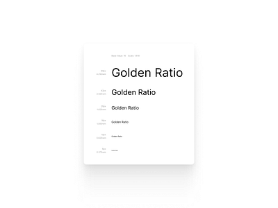 Golden Ratio Typograph UI Design daily ui dailyui golden ratio golden ratio ui design ui challenge ui component ui design ui inspiration uiux