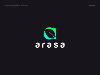 Arasa logo - Organic farm logo a brand identity branding business logo company logo leaf letter a logo logo design logos nature organic organic farm saas